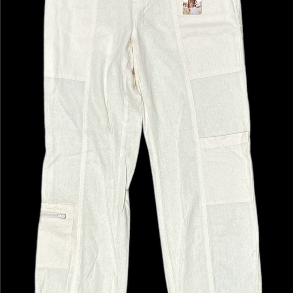 Sincerely Jules White Cargo Pants with Relaxed Fit